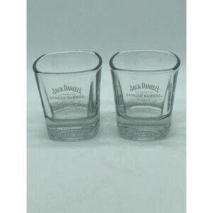 Set Of 2 Jack Daniels Single Barrel Select Whiskey‎ Rocks Glasses Square 3" WW